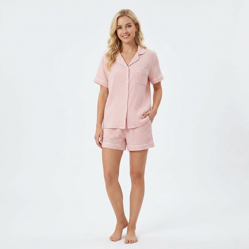 Pijama de Musselina Curto