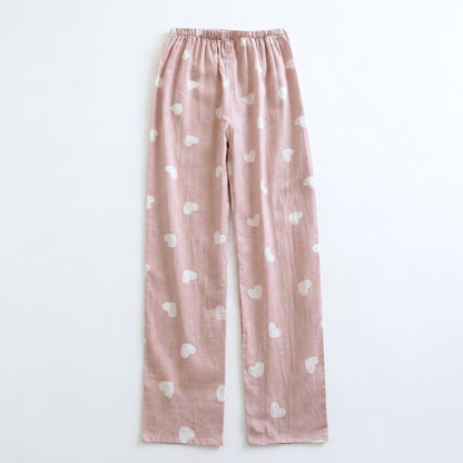 Pijama de Musselina com Corações