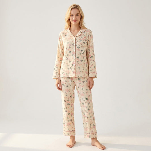Pijama de Musselina Floral