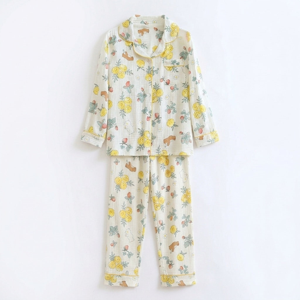 Pijama de Musselina Floral