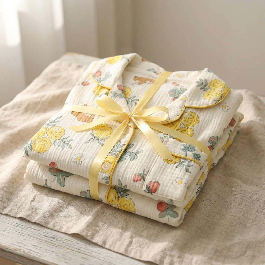 Pijama de Musselina Floral