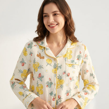 Pijama de Musselina Floral