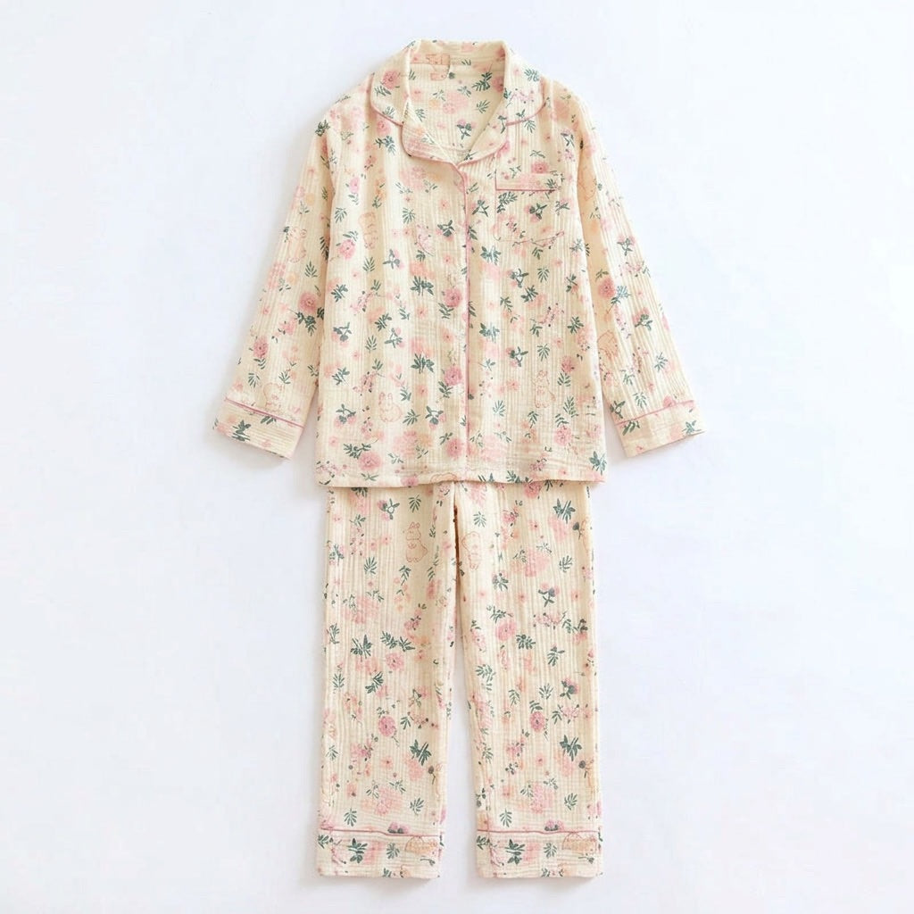Pijama de Musselina Floral