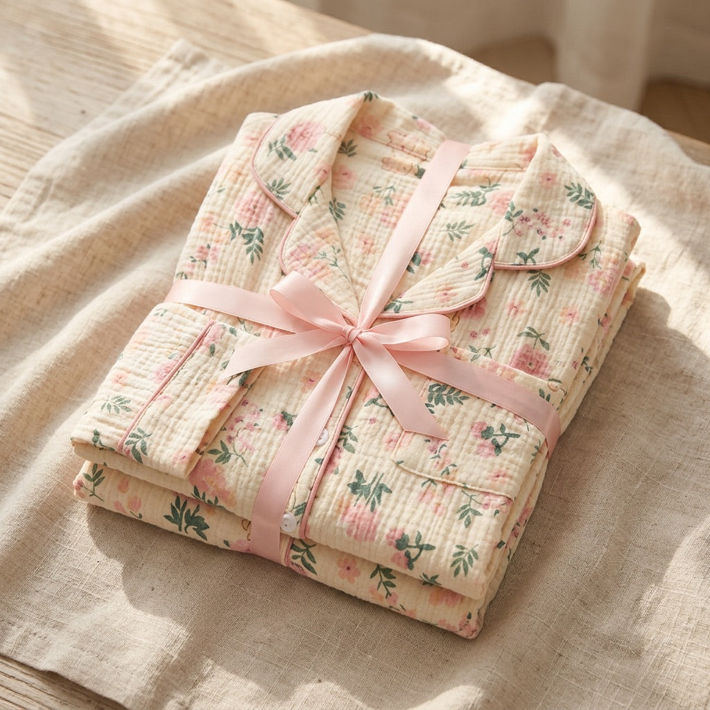 Pijama de Musselina Floral